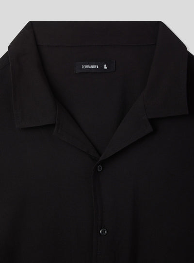 Camicia bowling cropped in viscosa
