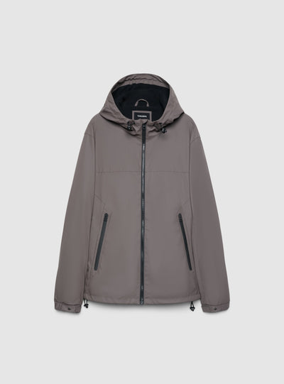 Giacca a vento con cappuccio e zip