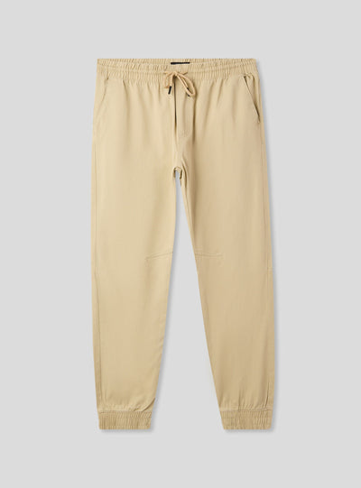 Jogger trousers with drawstring and cuffs