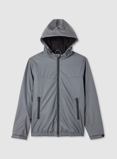 Giacca tecnica con cappuccio e zip