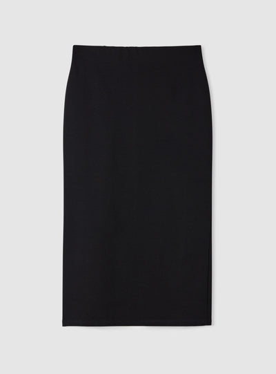 Solid colour midi skirt