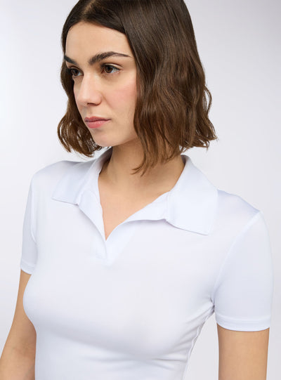 Slim fit polo majica u jednobojnoj varijanti