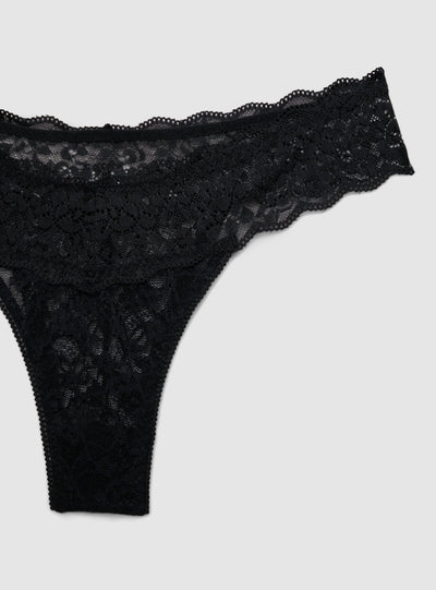Pack 2 slip brasiliana v-shape in pizzo