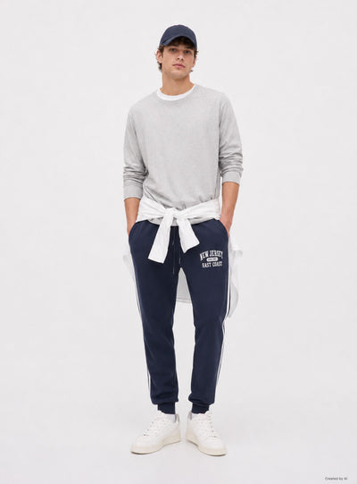 Pantaloni tuta con bande laterali