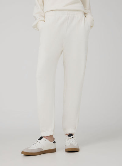 Pantaloni della tuta a vita alta con polsini