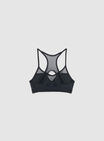 Top sportivo con inserto trasparente
