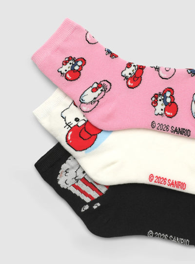 Pack 3 calzini con stampa Hello Kitty®