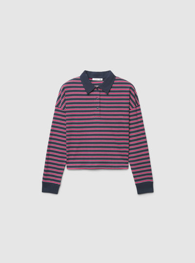 T-shirt polo a righe