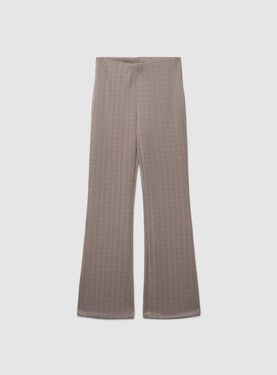 Pantaloni a zampa con motivo spinato