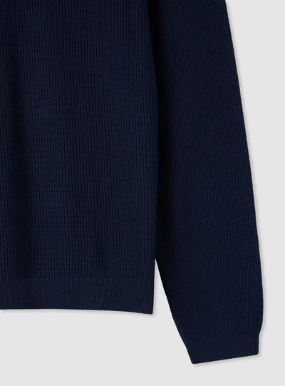 Maglia girocollo a punto mosso