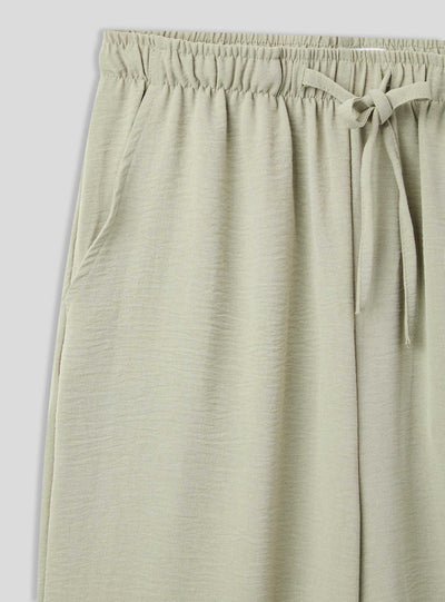 Pantalon large avec cordon de serrage