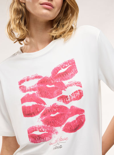 T-shirt ampia con stampa