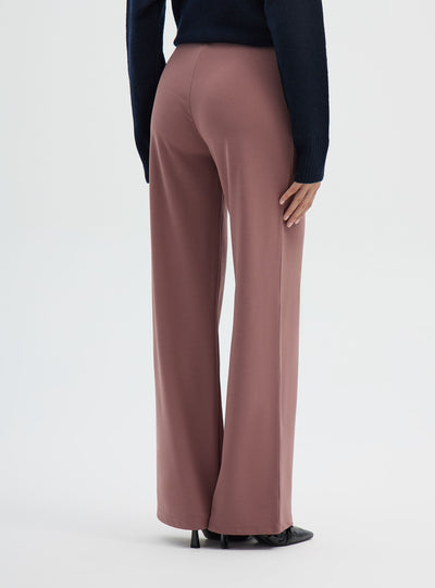 Pantalones de pierna ancha lisos