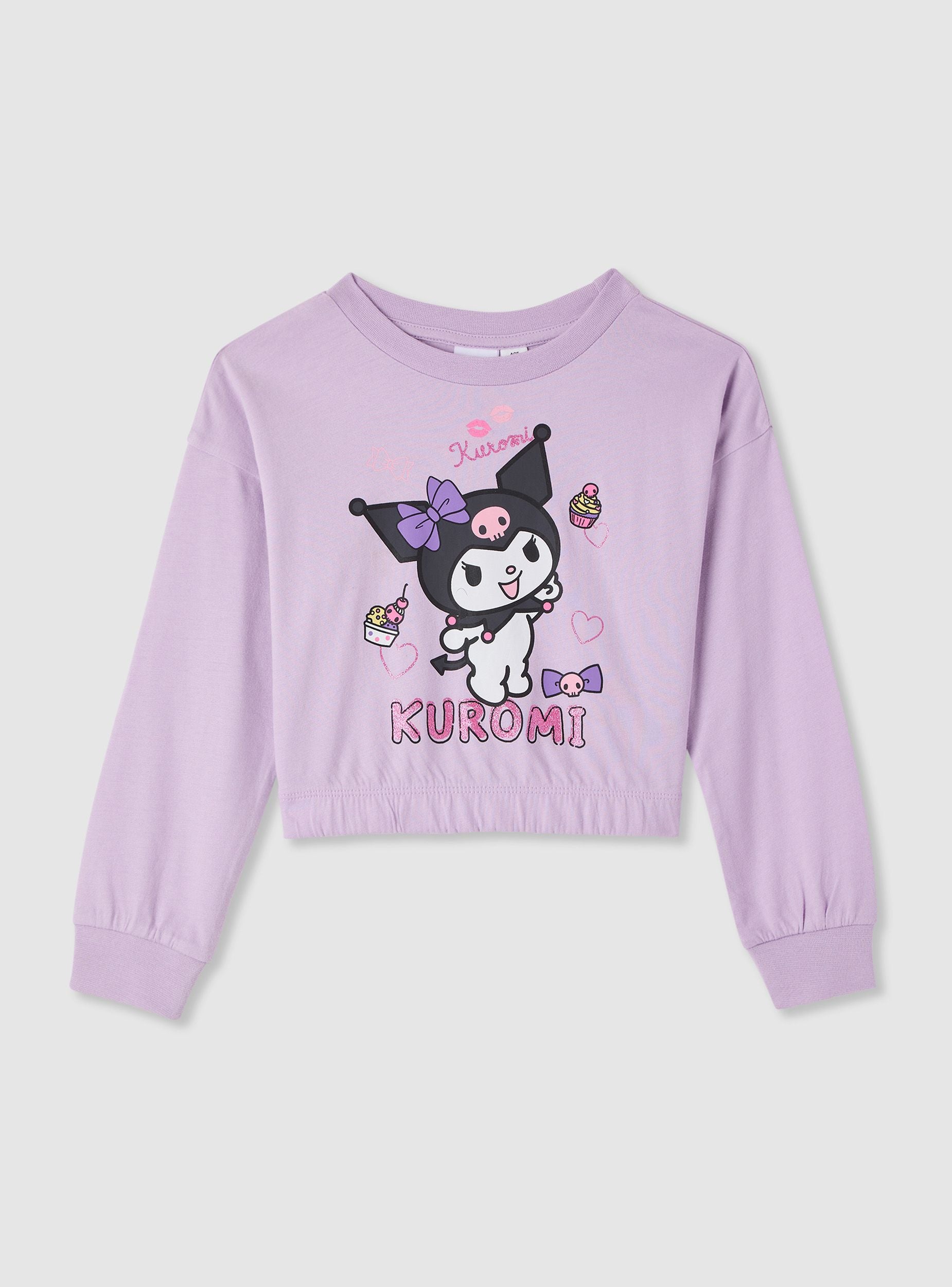 トップス Kurumi Kuromi® printed crop T-shirt - Terranova