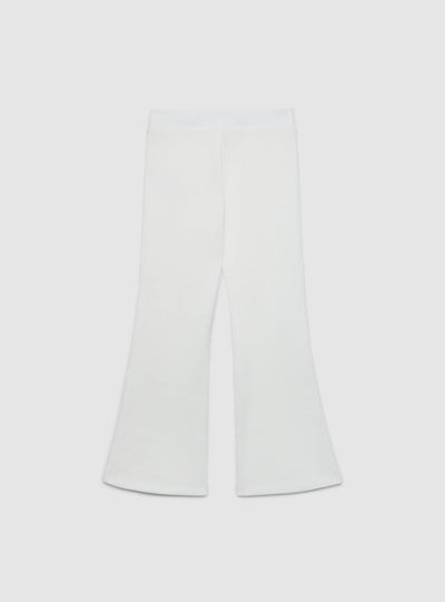 Leggings lunghi a costine svasati