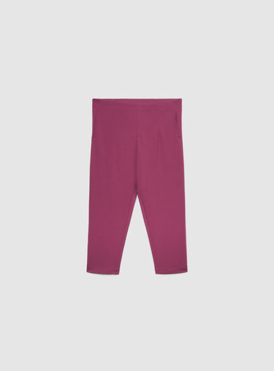 Pantaloni chinos cigarette a tinta unita