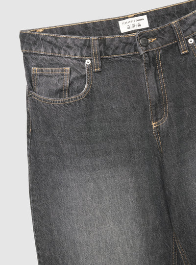 Jeans balloon a tinta unita