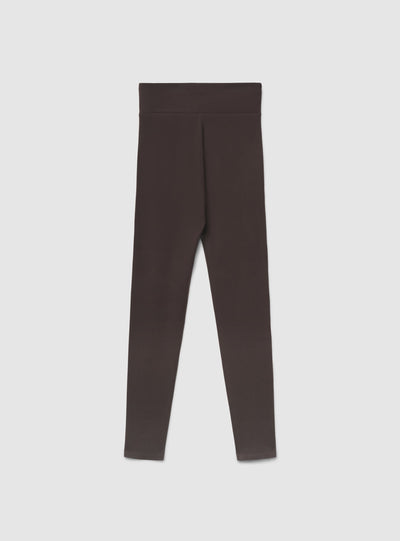Leggings lunghi a vita alta tinta unita