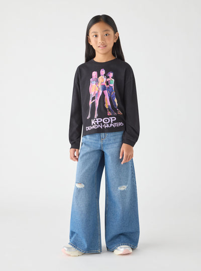 T-shirt a maniche lunghe con stampa K-pop®