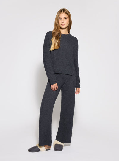 Long teddy-effect pajama set