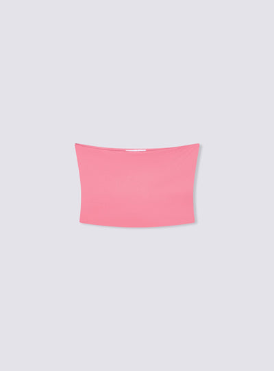 Top crop a fascia tinta unita