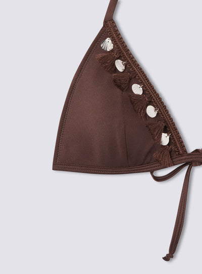 Reggiseno bikini con nappine