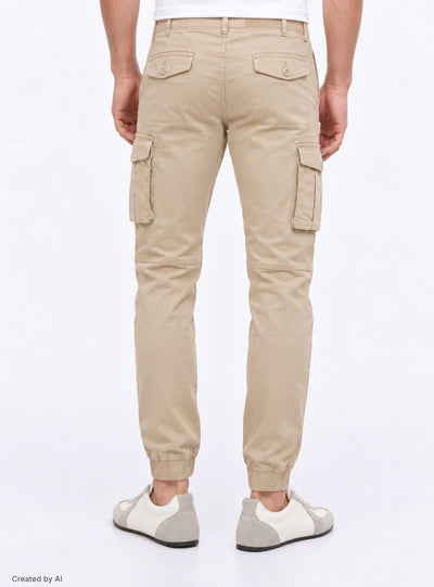 Cargo trousers with cuffs