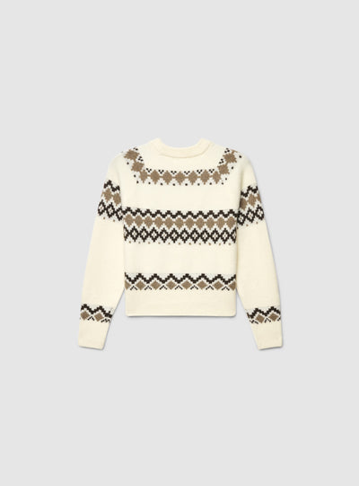Jacquard-Pullover mit nordischem Muster