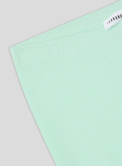 Solid colour stretch jersey leggings