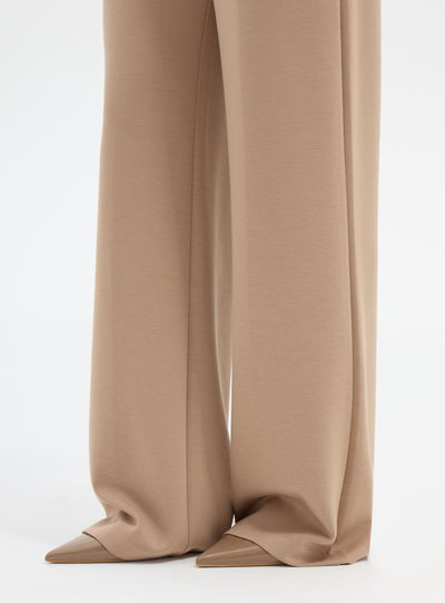 Pantaloni wide leg tinta unita
