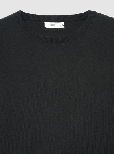 Maglia girocollo a tinta unita