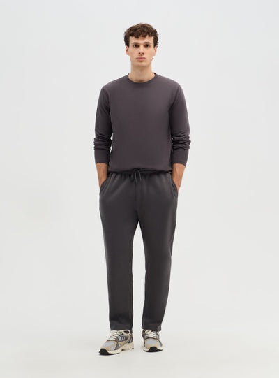Pantaloni tuta relaxed a tinta unita