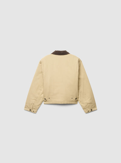 Giacca worker con zip e colletto a camicia