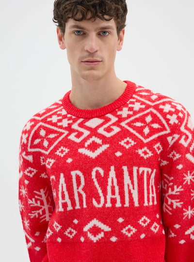 Pullover mit weihnachtlichem Schriftzug