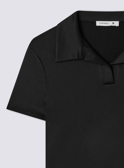 Polo slim fit a tinta unita