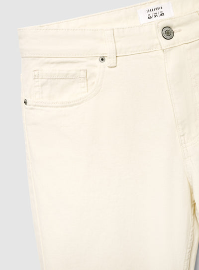 Jeans Straight in Uni-Farbe