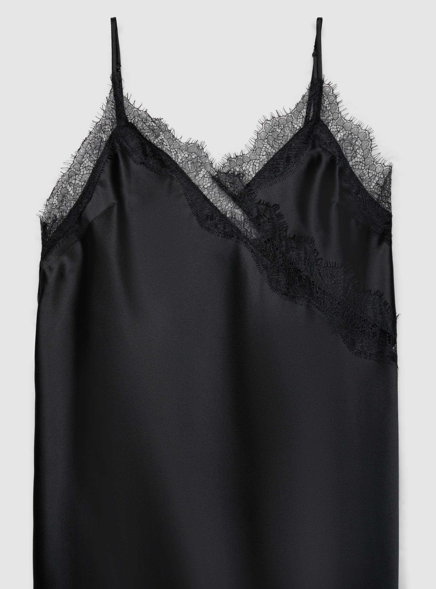 Long lingerie dress with lace details - Terranova Long lingerie dress with lace details - Terranova