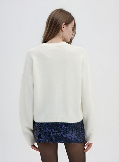 Cardigan ampio con bottoni
