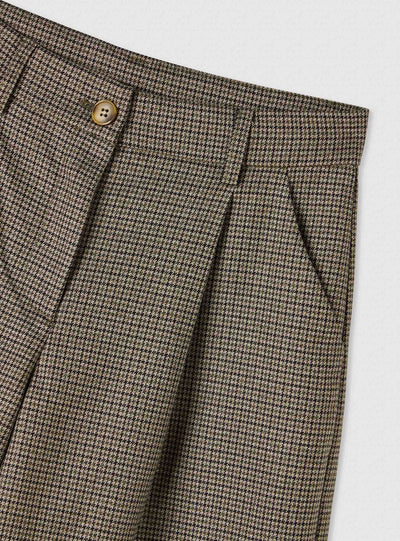 Shorts bermuda fantasia pied-de-poule