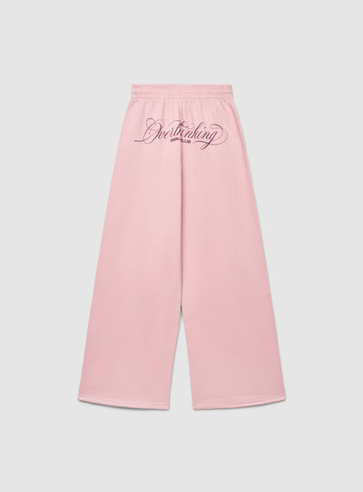 Wide leg trenirka hlače s natpisom