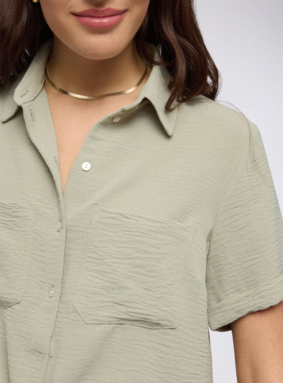 Camicia crop con nodo