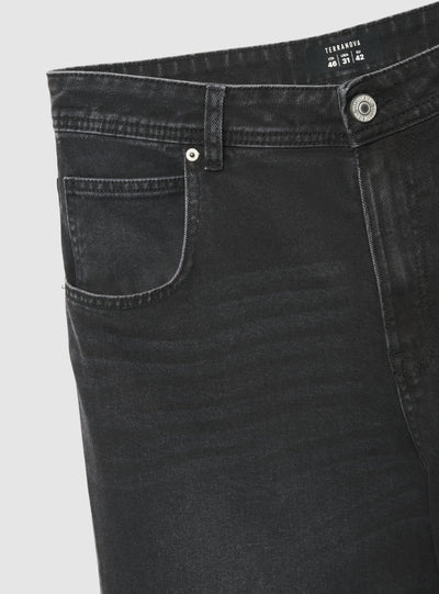 Jeans balloon a tinta unita