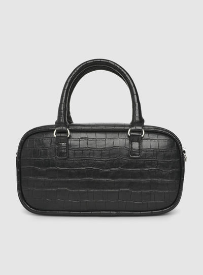 Borsa piccola effetto coccodrillo