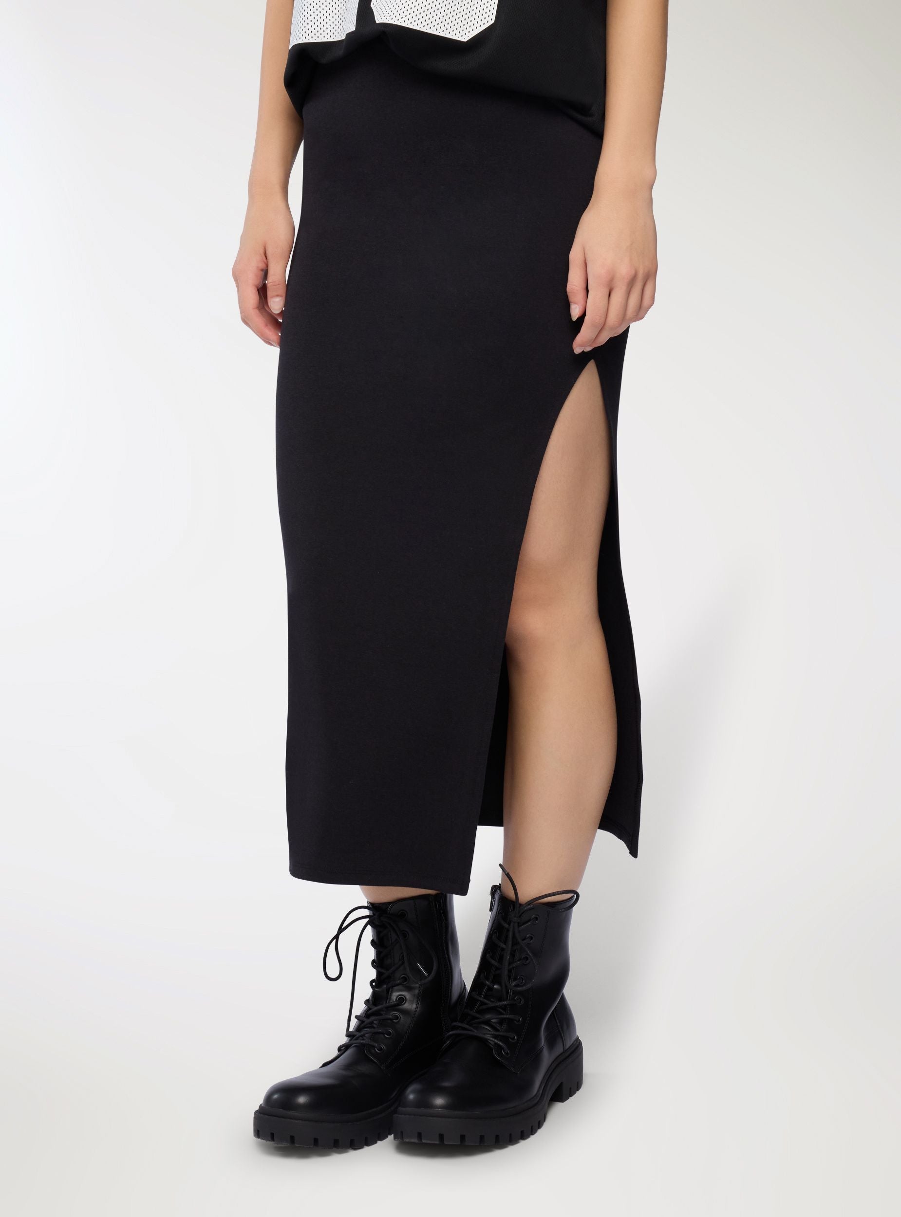 Monbessi Gonna Lunga Maxi 2 In 1 Donna - Con Fodera, Elastica, Morbida - Colori Vari - 3