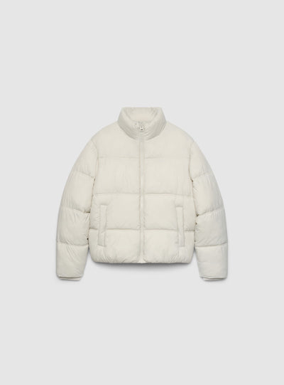 Steppjacke ohne Kapuze in Uni-Farbe