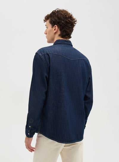 Camicia denim stile western