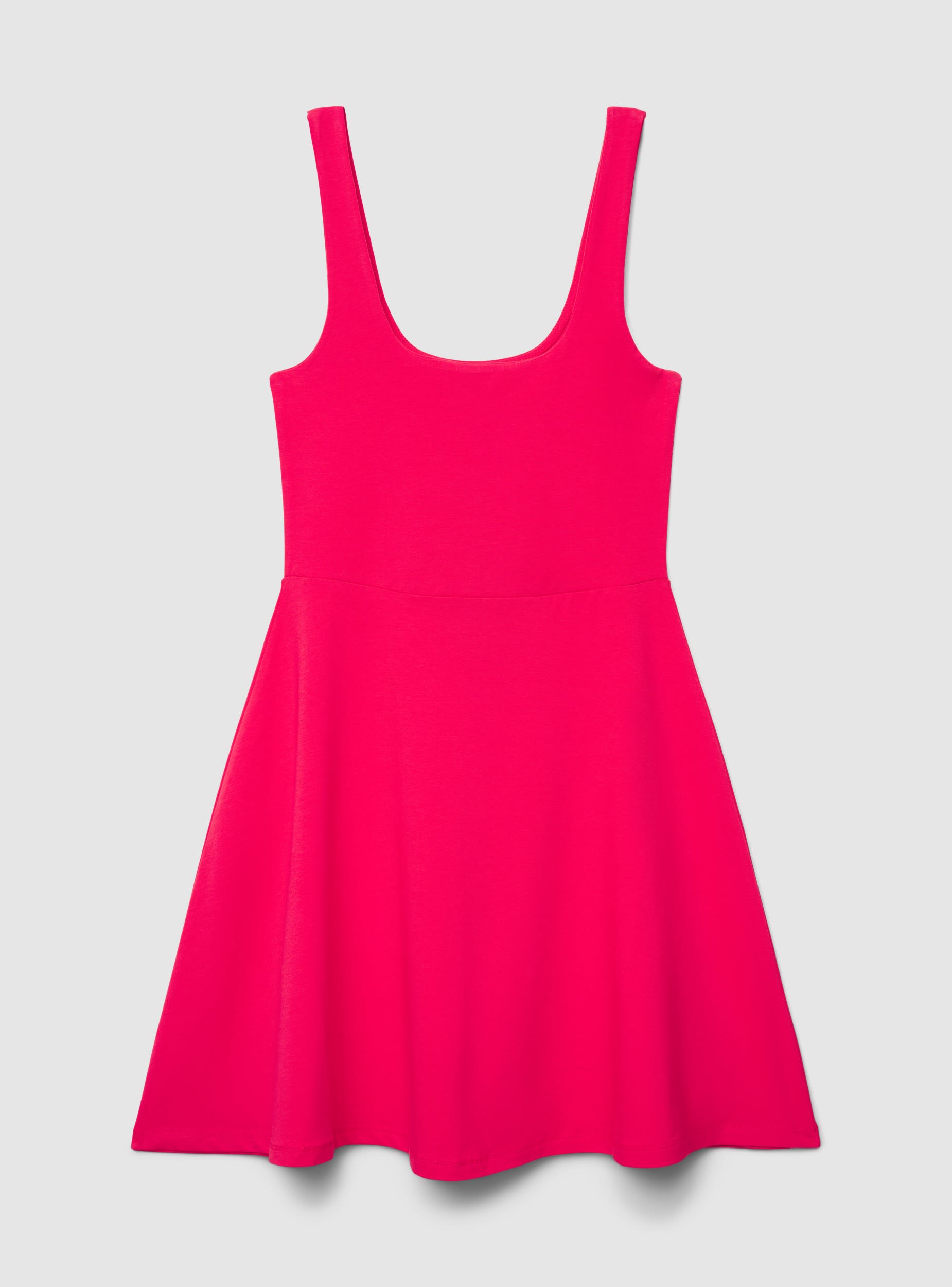 Skater dress with square neckline