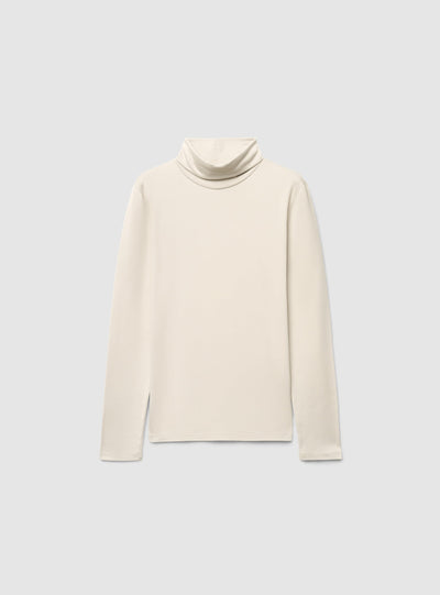 T-shirt a maniche lunghe con collo alto
