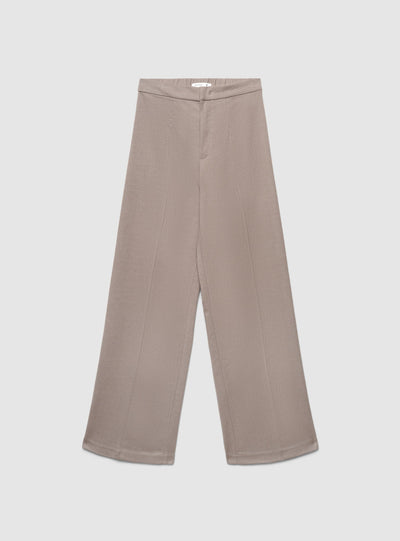 Pantalon wide leg mélangé
