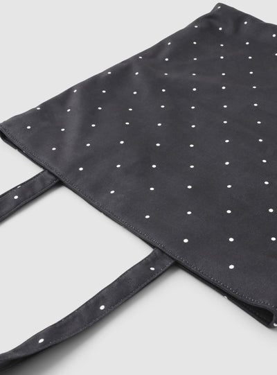 Shopper a pois con doppi manici